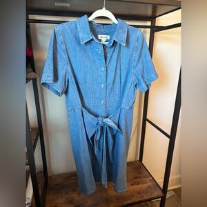 Madewell Denim Overlay Mini Dress